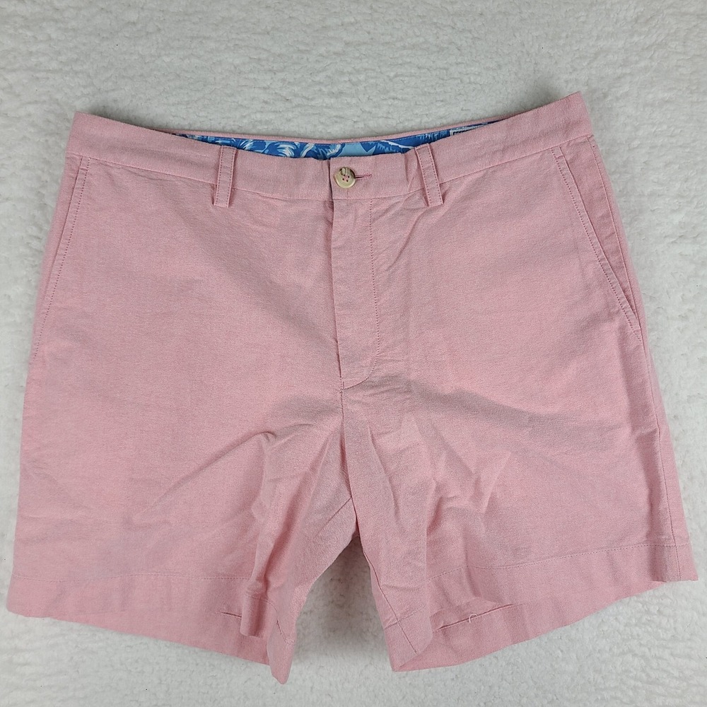 Southern‎ Tide Shorts Mens 35 Pink Light 7" Inseam Casual Chino Performance